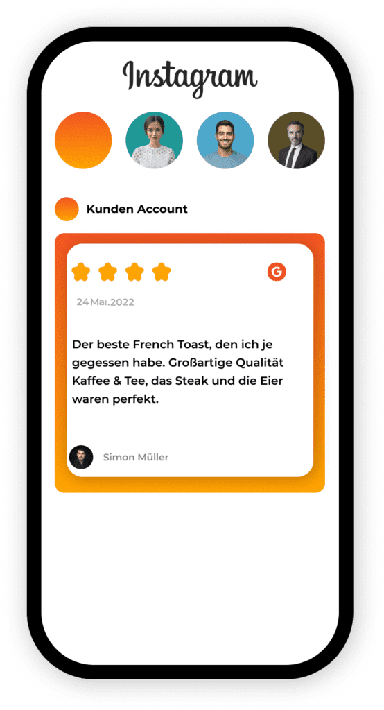 Social Media Mockup Instagram Bewertungsexperte